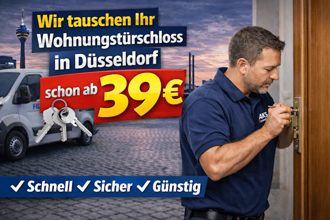 Wohnungstürschloss Austausch schon ab 39 € in Lichtenbroich!