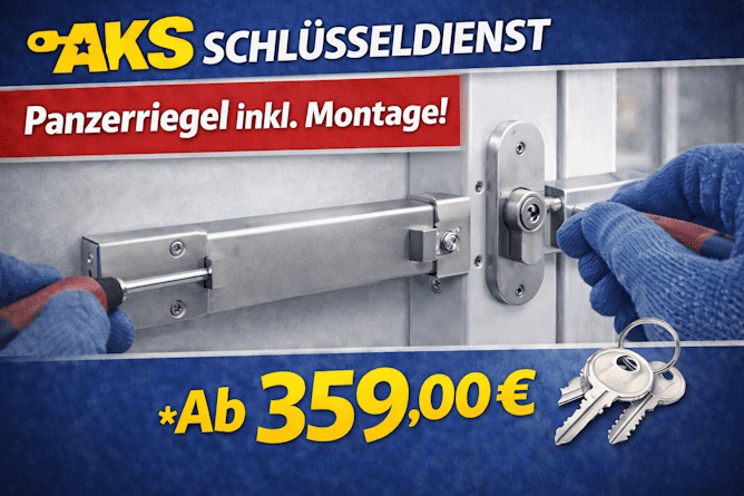 Montage hochwertiger Panzerriegel in Mönchengladbach Hehn ab 359 Euro!